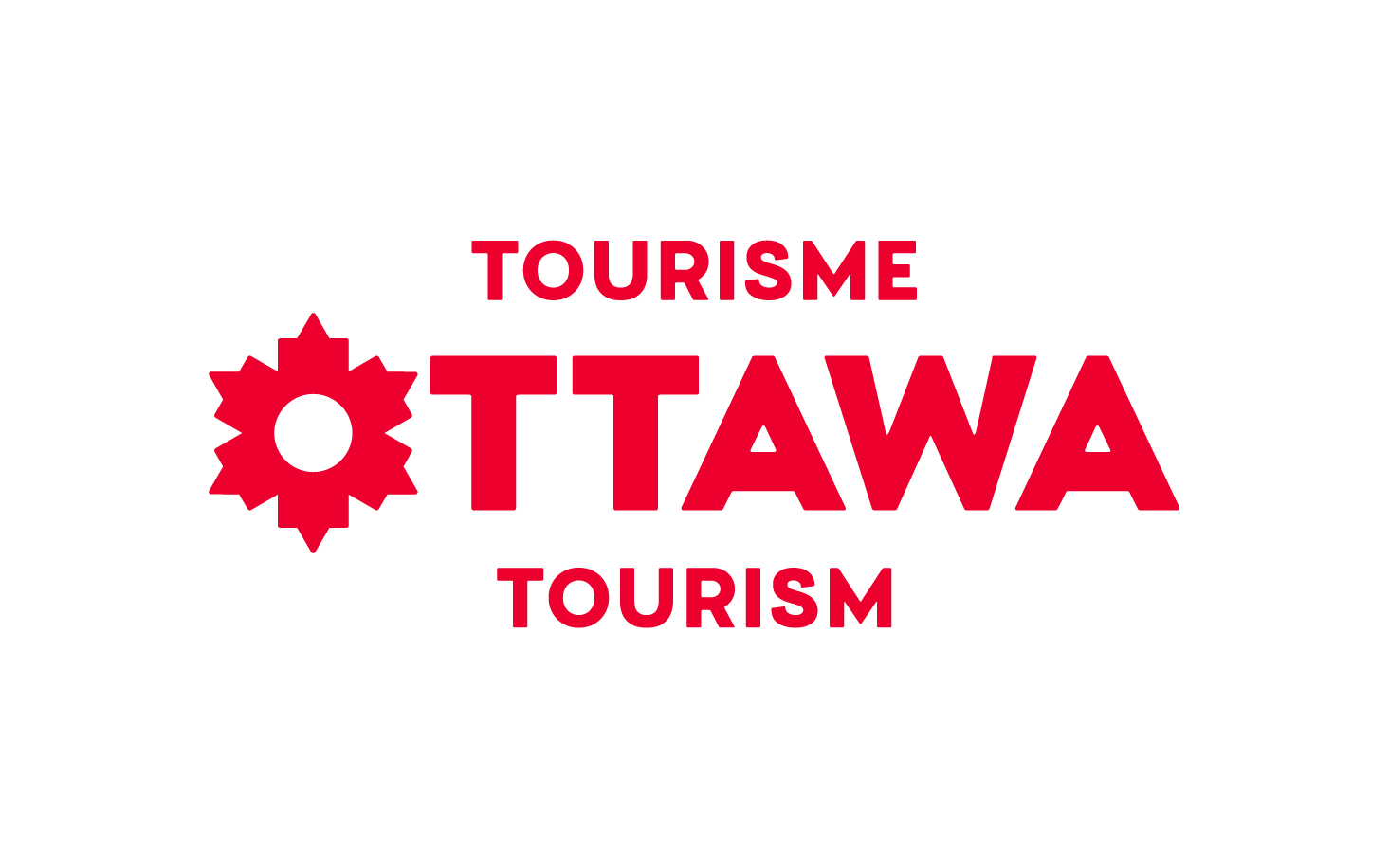 The logo for tourisme Ottawa tourism.