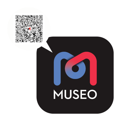 Logo with a large M, the word MUSEO and a QR code.